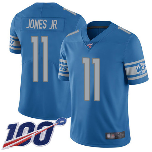 Men's Detroit Lions #11 Marvin Jones Jr. Blue 2019 100th Season Vapor Untouchable Limited Men's Detroit Lions #11 Marvin Jones Jr. Blue 2019 100th Season Vapor Untouchable Limited
