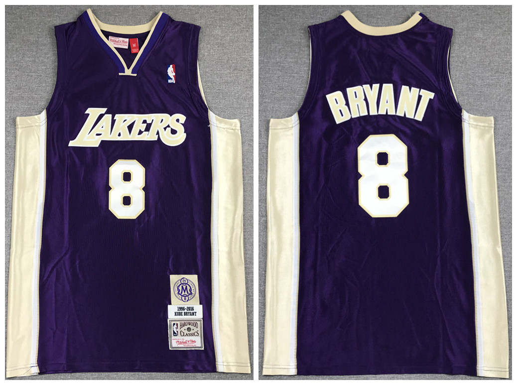 Men's Los Angeles Lakers #8 Kobe Bryant Purple Stitched Jersey Men's Los Angeles Lakers #8 Kobe Bryant Purple Stitched Jersey
