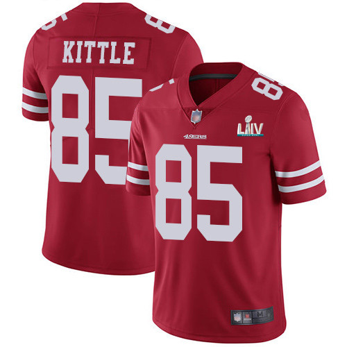 Men's San Francisco 49ers #85 George Kittle Red Vapor Untouchable Limited Stitched NFL Jersey Men's San Francisco 49ers #85 George Kittle Red Vapor Untouchable Limited Stitched NFL Jersey
