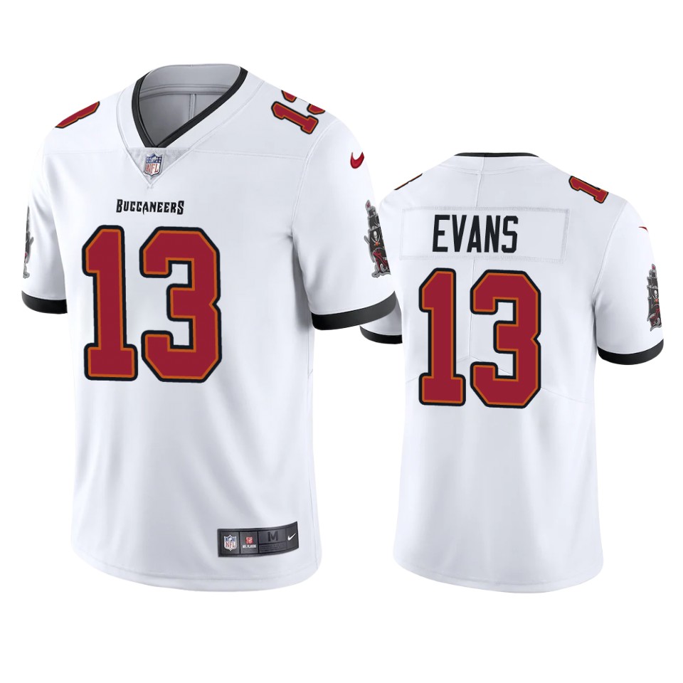 Men's Tampa Bay Buccaneers #13 Mike Evans 2020 White Vapor Untouchable Limited Stitched NFL Jersey Men's Tampa Bay Buccaneers #13 Mike Evans 2020 White Vapor Untouchable Limited Stitched NFL Jersey