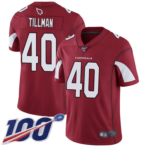 Nike Cardinals #40 Pat Tillman Red Team Color Men's Stitched NFL 100th Season Vapor Limited Jersey Nike Cardinals #40 Pat Tillman Red Team Color Men's Stitched NFL 100th Season Vapor Limited Jersey