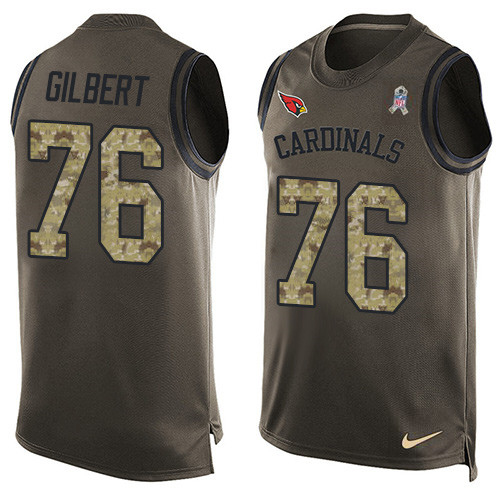 Nike Cardinals #76 Marcus Gilbert Green Men's Stitched NFL Limited Salute To Service Tank Top Jersey Nike Cardinals #76 Marcus Gilbert Green Men's Stitched NFL Limited Salute To Service Tank Top Jersey