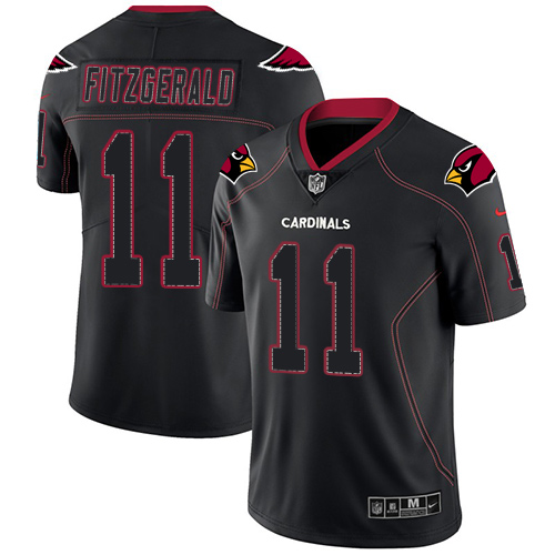 Nike Cardinals #11 Larry Fitzgerald Lights Out Black Men's Stitched NFL Limited Rush Jersey Nike Cardinals #11 Larry Fitzgerald Lights Out Black Men's Stitched NFL Limited Rush Jersey