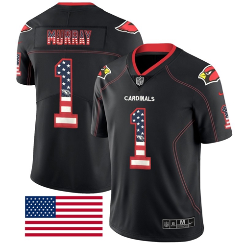 Nike Cardinals #1 Kyler Murray Black Men's Stitched NFL Limited Rush USA Flag Jersey Nike Cardinals #1 Kyler Murray Black Men's Stitched NFL Limited Rush USA Flag Jersey