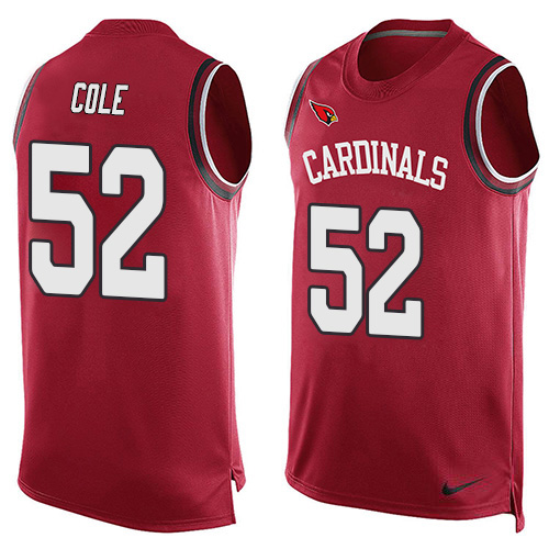 Nike Cardinals #52 Mason Cole Red Team Color Men's Stitched NFL Limited Tank Top Jersey Nike Cardinals #52 Mason Cole Red Team Color Men's Stitched NFL Limited Tank Top Jersey