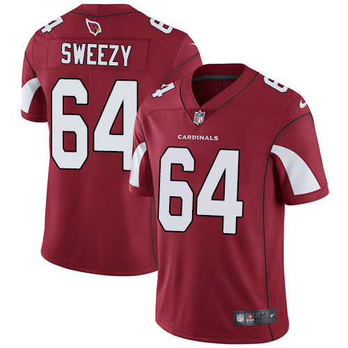 Nike Cardinals #64 J.R. Sweezy Red Team Color Men's Stitched NFL Vapor Untouchable Limited Jersey Nike Cardinals #64 J.R. Sweezy Red Team Color Men's Stitched NFL Vapor Untouchable Limited Jersey
