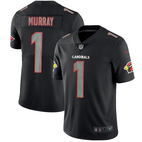 Nike Cardinals #1 Kyler Murray Black Men's Stitched NFL Limited Rush Impact Jersey Nike Cardinals #1 Kyler Murray Black Men's Stitched NFL Limited Rush Impact Jersey