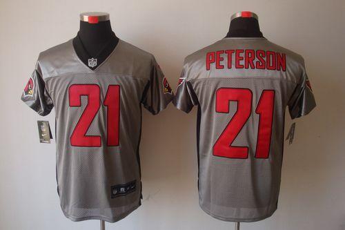 Nike Cardinals #21 Patrick Peterson Grey Shadow Men's Stitched NFL Elite Jersey Nike Cardinals #21 Patrick Peterson Grey Shadow Men's Stitched NFL Elite Jersey