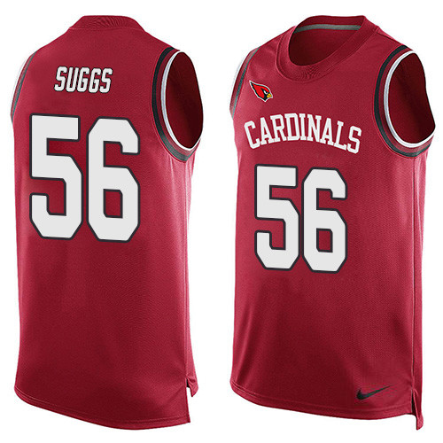 Nike Cardinals #56 Terrell Suggs Red Team Color Men's Stitched NFL Limited Tank Top Jersey Nike Cardinals #56 Terrell Suggs Red Team Color Men's Stitched NFL Limited Tank Top Jersey