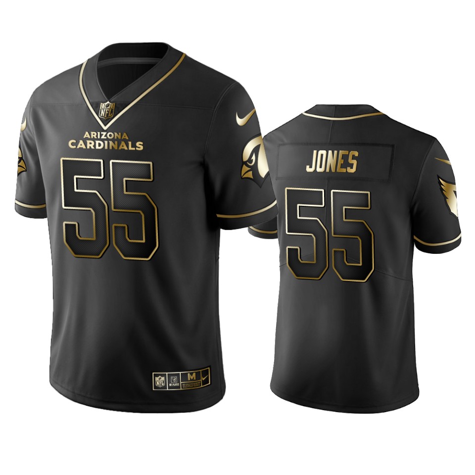 Cardinals #55 Chandler Jones Men's Stitched NFL Vapor Untouchable Limited Black Golden Jersey Cardinals #55 Chandler Jones Men's Stitched NFL Vapor Untouchable Limited Black Golden Jersey