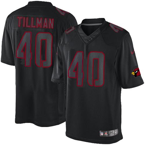 Nike Cardinals #40 Pat Tillman Black Men's Stitched NFL Impact Limited Jersey Nike Cardinals #40 Pat Tillman Black Men's Stitched NFL Impact Limited Jersey