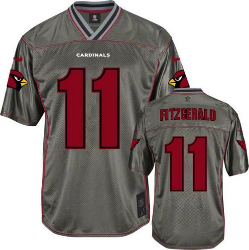 Nike Cardinals #11 Larry Fitzgerald Grey Men's Stitched NFL Elite Vapor Jersey Nike Cardinals #11 Larry Fitzgerald Grey Men's Stitched NFL Elite Vapor Jersey