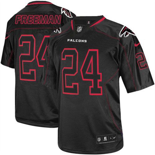 Nike Falcons #24 Devonta Freeman Lights Out Black Men's Stitched NFL Elite Jersey Nike Falcons #24 Devonta Freeman Lights Out Black Men's Stitched NFL Elite Jersey