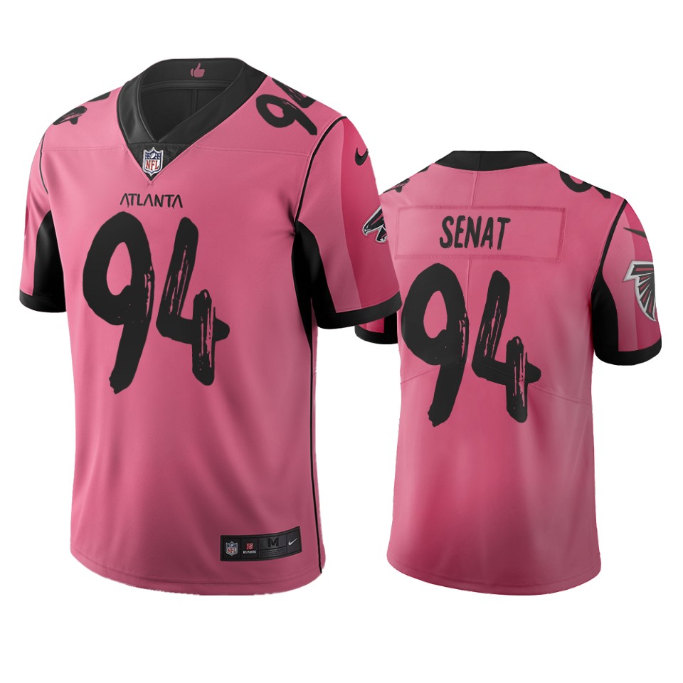 Atlanta Falcons #94 Deadrin Senat Pink Vapor Limited City Edition NFL Jersey Atlanta Falcons #94 Deadrin Senat Pink Vapor Limited City Edition NFL Jersey