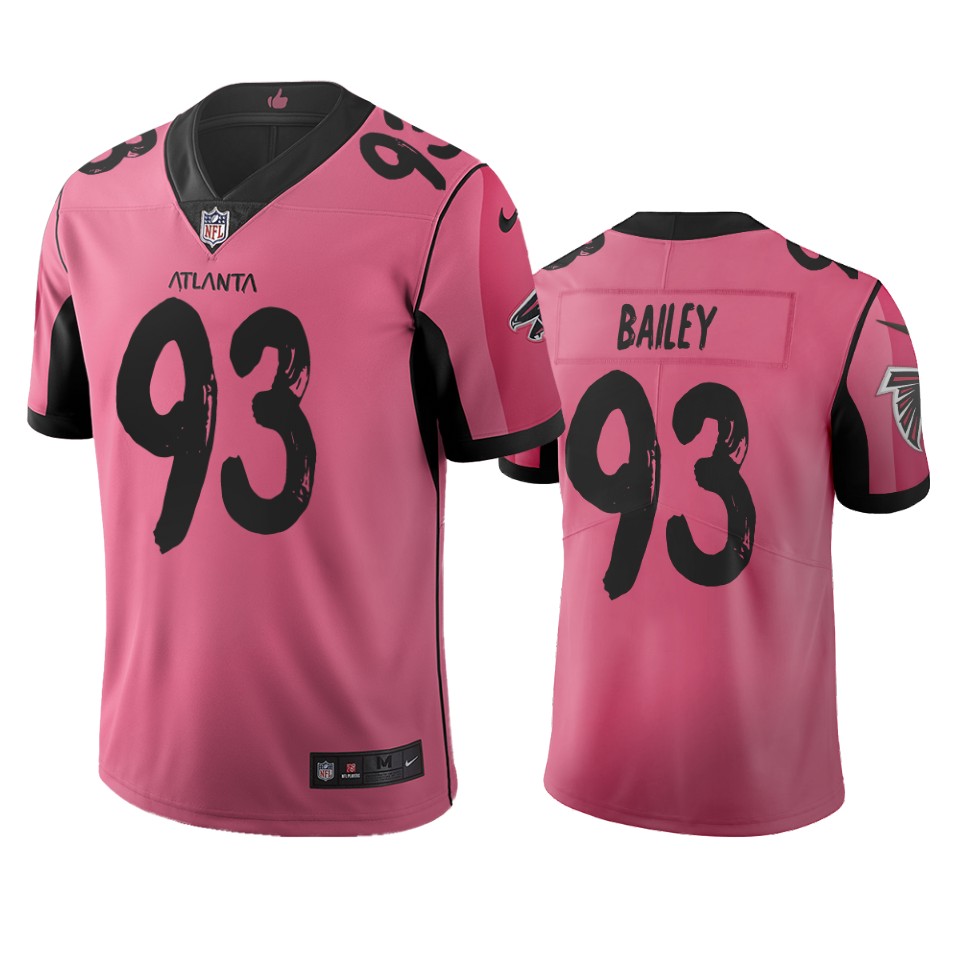 Atlanta Falcons #93 Allen Bailey Pink Vapor Limited City Edition NFL Jersey Atlanta Falcons #93 Allen Bailey Pink Vapor Limited City Edition NFL Jersey