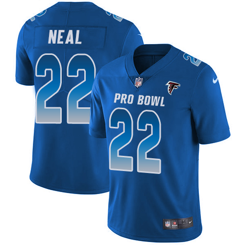 Nike Falcons #22 Keanu Neal Royal Men's Stitched NFL Limited NFC 2018 Pro Bowl Jersey Nike Falcons #22 Keanu Neal Royal Men's Stitched NFL Limited NFC 2018 Pro Bowl Jersey