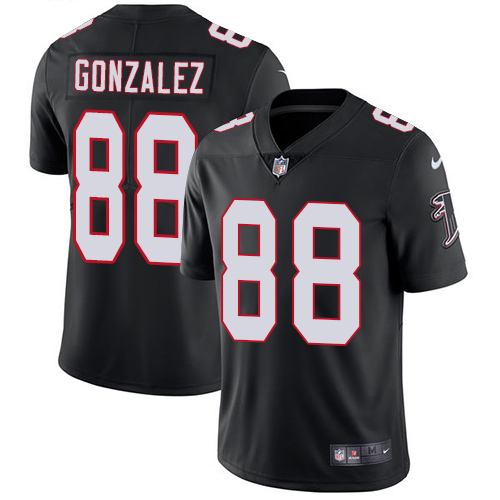 Nike Falcons #88 Tony Gonzalez Black Alternate Men's Stitched NFL Vapor Untouchable Limited Jersey Nike Falcons #88 Tony Gonzalez Black Alternate Men's Stitched NFL Vapor Untouchable Limited Jersey