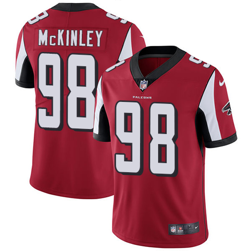Nike Falcons #98 Takkarist McKinley Red Team Color Men's Stitched NFL Vapor Untouchable Limited Jersey Nike Falcons #98 Takkarist McKinley Red Team Color Men's Stitched NFL Vapor Untouchable Limited Jersey