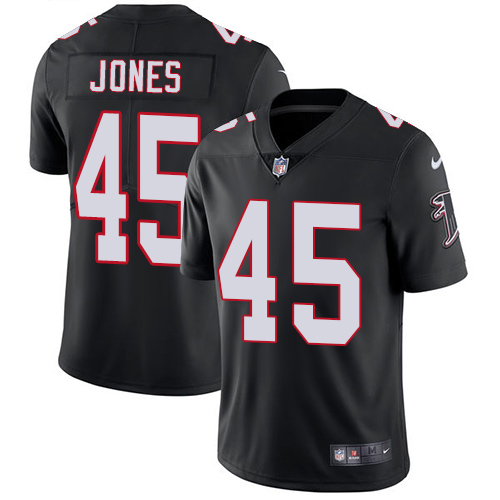 Nike Falcons #45 Deion Jones Black Alternate Men's Stitched NFL Vapor Untouchable Limited Jersey Nike Falcons #45 Deion Jones Black Alternate Men's Stitched NFL Vapor Untouchable Limited Jersey