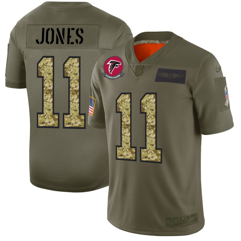 Atlanta Falcons #11 Julio Jones Men's Nike 2019 Olive Camo Salute To Service Limited NFL Jersey Atlanta Falcons #11 Julio Jones Men's Nike 2019 Olive Camo Salute To Service Limited NFL Jersey