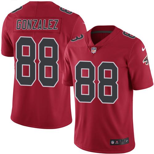 Nike Falcons #88 Tony Gonzalez Red Men's Stitched NFL Limited Rush Jersey Nike Falcons #88 Tony Gonzalez Red Men's Stitched NFL Limited Rush Jersey