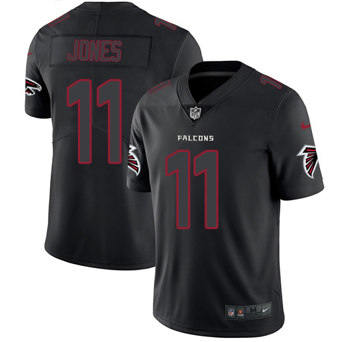 Nike Falcons #11 Julio Jones Black Men's Stitched NFL Limited Rush Impact Jersey Nike Falcons #11 Julio Jones Black Men's Stitched NFL Limited Rush Impact Jersey