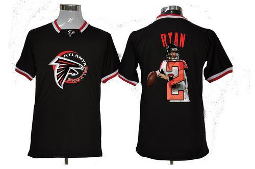 Nike Falcons #2 Matt Ryan Black Men's NFL Game All Star Fashion Jersey Nike Falcons #2 Matt Ryan Black Men's NFL Game All Star Fashion Jersey
