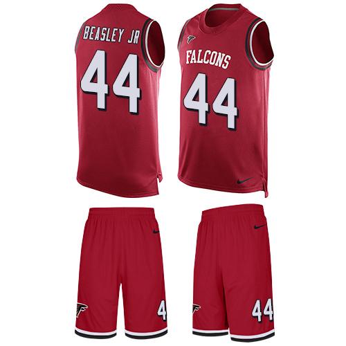 Nike Falcons #44 Vic Beasley Jr Red Team Color Men's Stitched NFL Limited Tank Top Suit Jersey Nike Falcons #44 Vic Beasley Jr Red Team Color Men's Stitched NFL Limited Tank Top Suit Jersey
