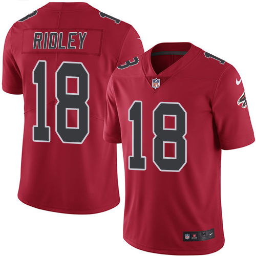 Nike Falcons #18 Calvin Ridley Red Men's Stitched NFL Limited Rush Jersey Nike Falcons #18 Calvin Ridley Red Men's Stitched NFL Limited Rush Jersey