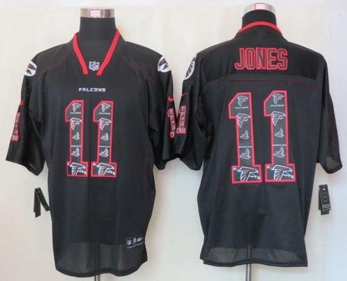 Nike Falcons #11 Julio Jones New Lights Out Black Men's Stitched NFL Elite Jersey Nike Falcons #11 Julio Jones New Lights Out Black Men's Stitched NFL Elite Jersey
