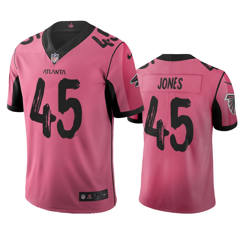 Atlanta Falcons #45 Deion Jones Pink Vapor Limited City Edition NFL Jersey Atlanta Falcons #45 Deion Jones Pink Vapor Limited City Edition NFL Jersey