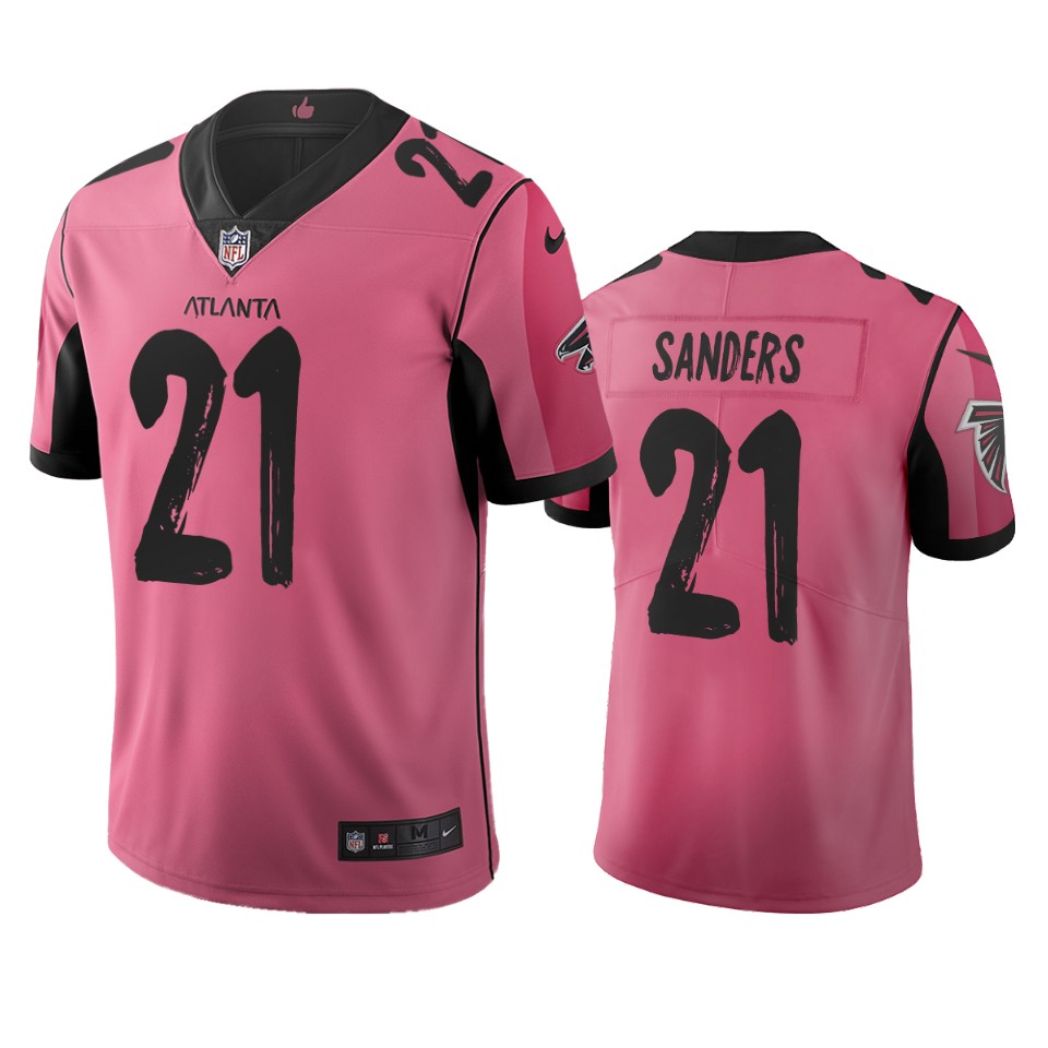 Atlanta Falcons #21 Deion Sanders Pink Vapor Limited City Edition NFL Jersey Atlanta Falcons #21 Deion Sanders Pink Vapor Limited City Edition NFL Jersey