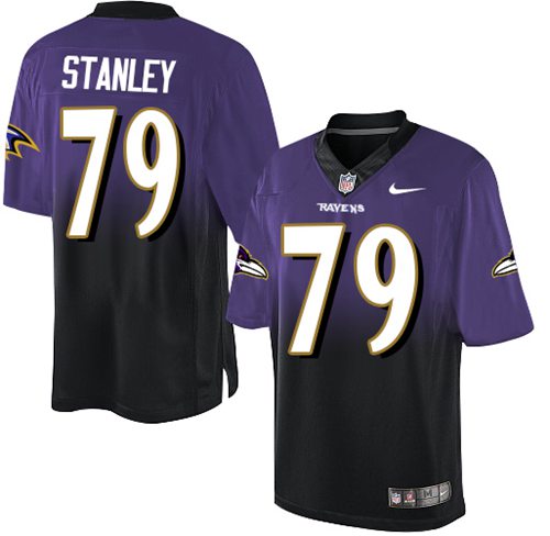 Nike Ravens #79 Ronnie Stanley Purple/Black Men's Stitched NFL Elite Fadeaway Fashion Jersey Nike Ravens #79 Ronnie Stanley Purple/Black Men's Stitched NFL Elite Fadeaway Fashion Jersey