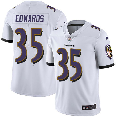 Nike Ravens #35 Gus Edwards White Men's Stitched NFL Vapor Untouchable Limited Jersey Nike Ravens #35 Gus Edwards White Men's Stitched NFL Vapor Untouchable Limited Jersey