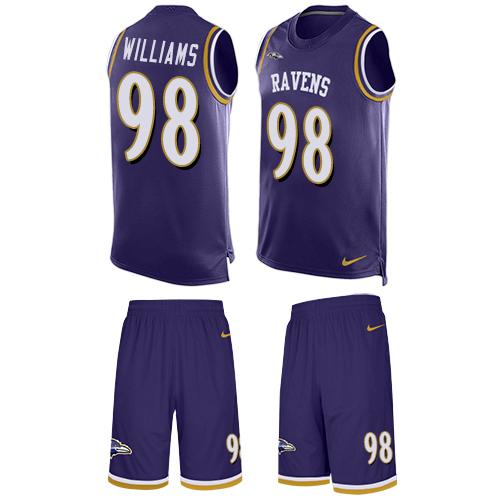 Nike Ravens #98 Brandon Williams Purple Team Color Men's Stitched NFL Limited Tank Top Suit Jersey Nike Ravens #98 Brandon Williams Purple Team Color Men's Stitched NFL Limited Tank Top Suit Jersey