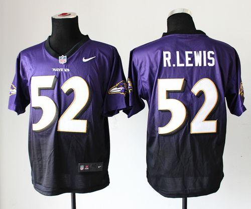Nike Ravens #52 Ray Lewis Purple/Black Men's Stitched NFL Elite Fadeaway Fashion Jersey Nike Ravens #52 Ray Lewis Purple/Black Men's Stitched NFL Elite Fadeaway Fashion Jersey