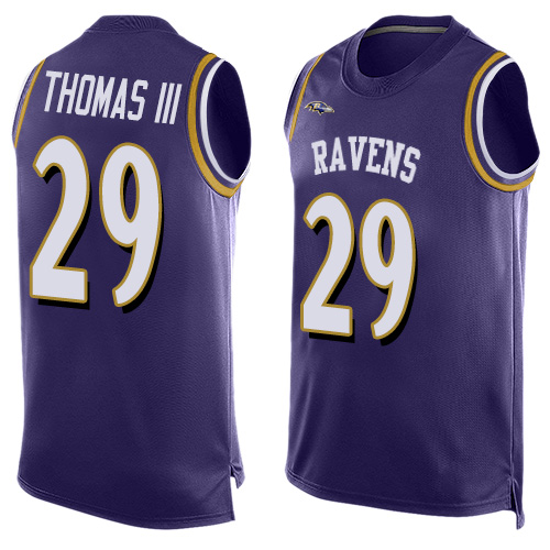 Nike Ravens #29 Earl Thomas III Purple Team Color Men's Stitched NFL Limited Tank Top Jersey Nike Ravens #29 Earl Thomas III Purple Team Color Men's Stitched NFL Limited Tank Top Jersey