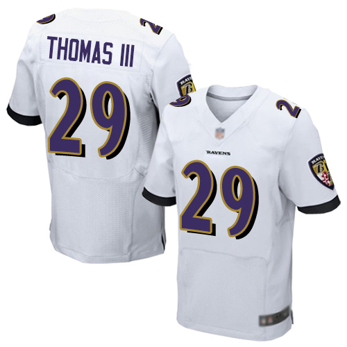 Nike Ravens #29 Earl Thomas III White Men's Stitched NFL New Elite Jersey Nike Ravens #29 Earl Thomas III White Men's Stitched NFL New Elite Jersey