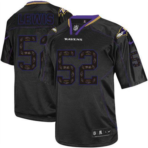 Nike Ravens #52 Ray Lewis New Lights Out Black Men's Stitched NFL Elite Jersey Nike Ravens #52 Ray Lewis New Lights Out Black Men's Stitched NFL Elite Jersey