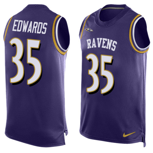Nike Ravens #35 Gus Edwards Purple Team Color Men's Stitched NFL Limited Tank Top Jersey Nike Ravens #35 Gus Edwards Purple Team Color Men's Stitched NFL Limited Tank Top Jersey