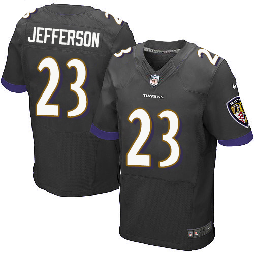 Nike Ravens #23 Tony Jefferson Black Alternate Men's Stitched NFL New Elite Jersey Nike Ravens #23 Tony Jefferson Black Alternate Men's Stitched NFL New Elite Jersey