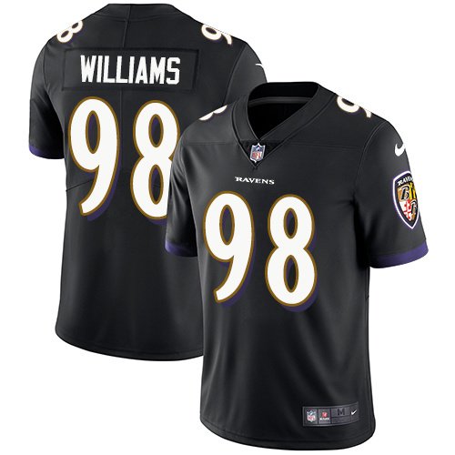 Nike Ravens #98 Brandon Williams Black Alternate Men's Stitched NFL Vapor Untouchable Limited Jersey Nike Ravens #98 Brandon Williams Black Alternate Men's Stitched NFL Vapor Untouchable Limited Jersey