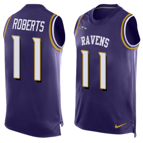 Nike Ravens #11 Seth Roberts Purple Team Color Men's Stitched NFL Limited Tank Top Jersey Nike Ravens #11 Seth Roberts Purple Team Color Men's Stitched NFL Limited Tank Top Jersey