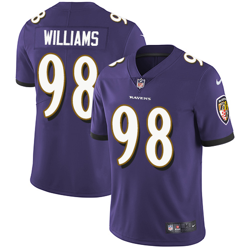 Nike Ravens #98 Brandon Williams Purple Team Color Men's Stitched NFL Vapor Untouchable Limited Jersey Nike Ravens #98 Brandon Williams Purple Team Color Men's Stitched NFL Vapor Untouchable Limited Jersey