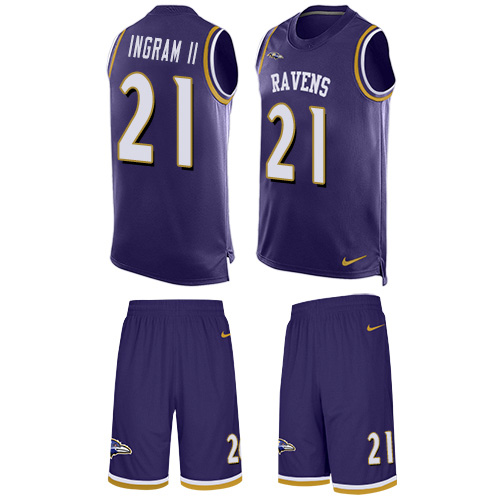 Nike Ravens #21 Mark Ingram II Purple Team Color Men's Stitched NFL Limited Tank Top Suit Jersey Nike Ravens #21 Mark Ingram II Purple Team Color Men's Stitched NFL Limited Tank Top Suit Jersey