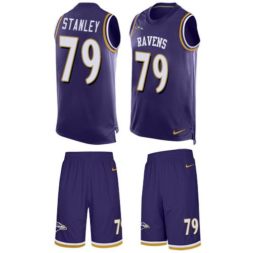 Nike Ravens #79 Ronnie Stanley Purple Team Color Men's Stitched NFL Limited Tank Top Suit Jersey Nike Ravens #79 Ronnie Stanley Purple Team Color Men's Stitched NFL Limited Tank Top Suit Jersey