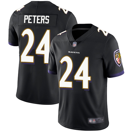 Nike Ravens #24 Marcus Peters Black Alternate Men's Stitched NFL Vapor Untouchable Limited Jersey Nike Ravens #24 Marcus Peters Black Alternate Men's Stitched NFL Vapor Untouchable Limited Jersey