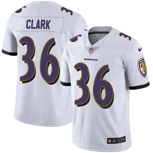 Nike Ravens #36 Chuck Clark White Men's Stitched NFL Vapor Untouchable Limited Jersey Nike Ravens #36 Chuck Clark White Men's Stitched NFL Vapor Untouchable Limited Jersey