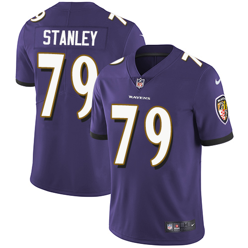 Nike Ravens #79 Ronnie Stanley Purple Team Color Men's Stitched NFL Vapor Untouchable Limited Jersey Nike Ravens #79 Ronnie Stanley Purple Team Color Men's Stitched NFL Vapor Untouchable Limited Jersey
