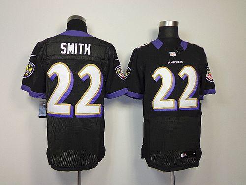 Nike Ravens #22 Jimmy Smith Black Alternate Men's Stitched NFL Elite Jersey Nike Ravens #22 Jimmy Smith Black Alternate Men's Stitched NFL Elite Jersey